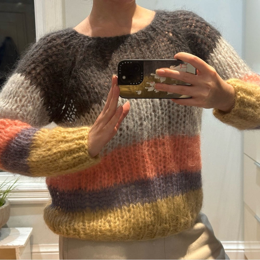 Colorful Striped Women's Sweater